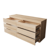Комод "Твист" Мини 6ящ Дуб сонома 1200 мм (БЕЗ ФУРНИТУРЫ)