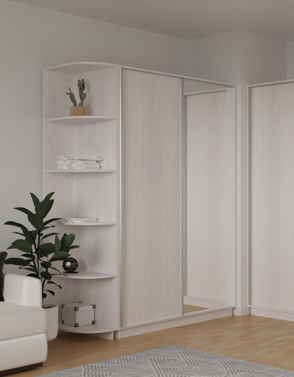 Шкаф-купе "Лайндор" Корпус к шкафу-купе 2-х дверн. 1600 анкор белый