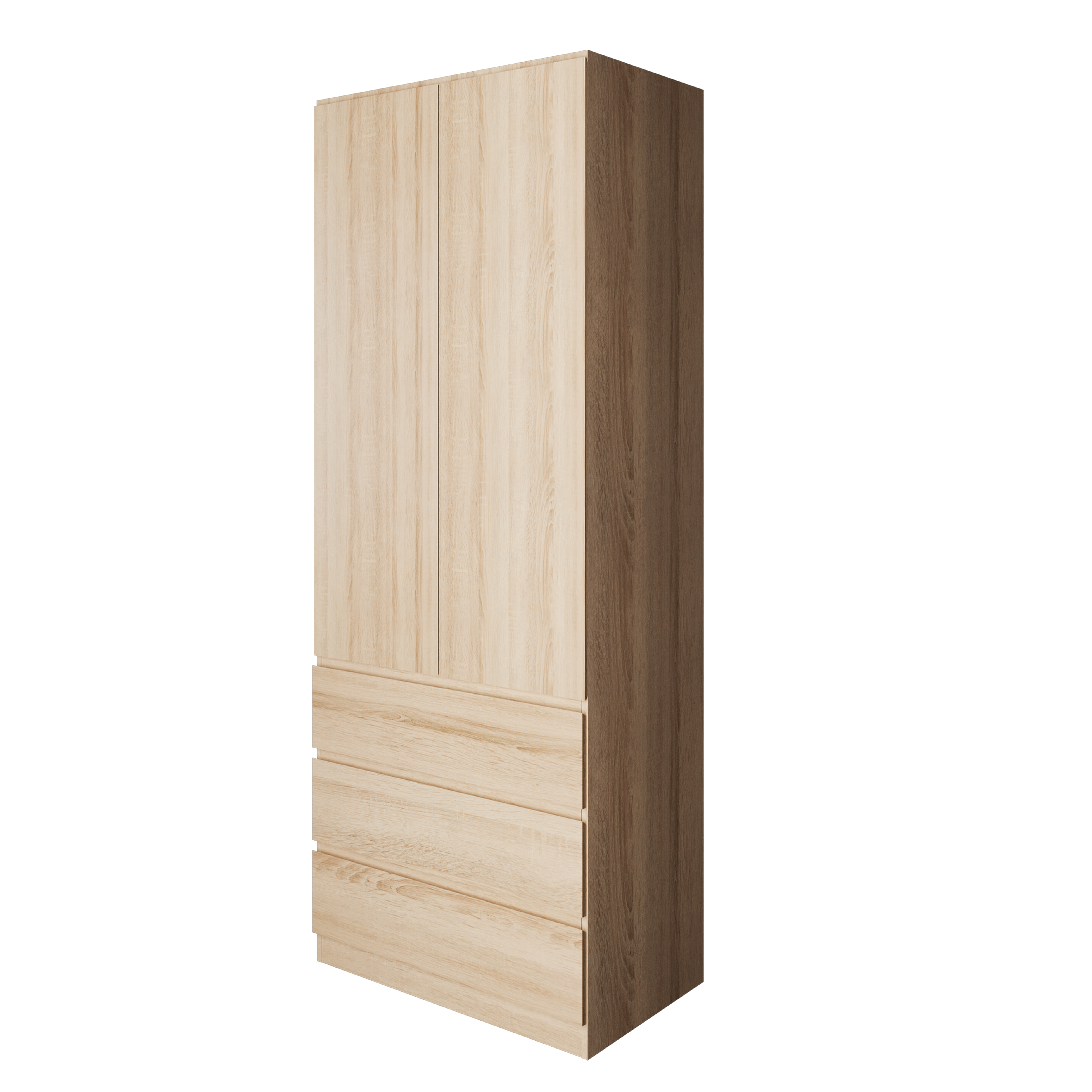 Шкаф "Твист" 2 двери, 3 ящика Дуб сонома