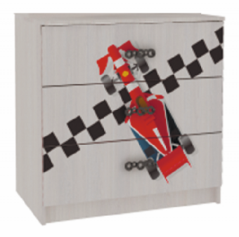 Детская "Рио" (Формула-1) Комод Анкор белый Снято с производства