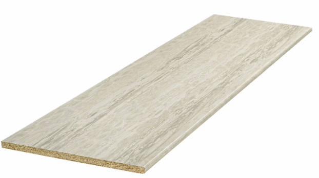 Столешница (28 мм) к кухне  готовое решение 1,5 м Олива Жемчужная