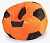 Кресло-Мешок "Мяч"Real  (85*85) съемный чехол (Оранжево-черный) НЕЙЛОН