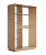 Шкаф-купе "Лайндор" Корпус к шкафу-купе 2-х дверн. 1600 дуб сонома