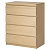 Комод "Твист" 4 ящ Дуб сонома (БЕЗ ФУРНИТУРЫ)